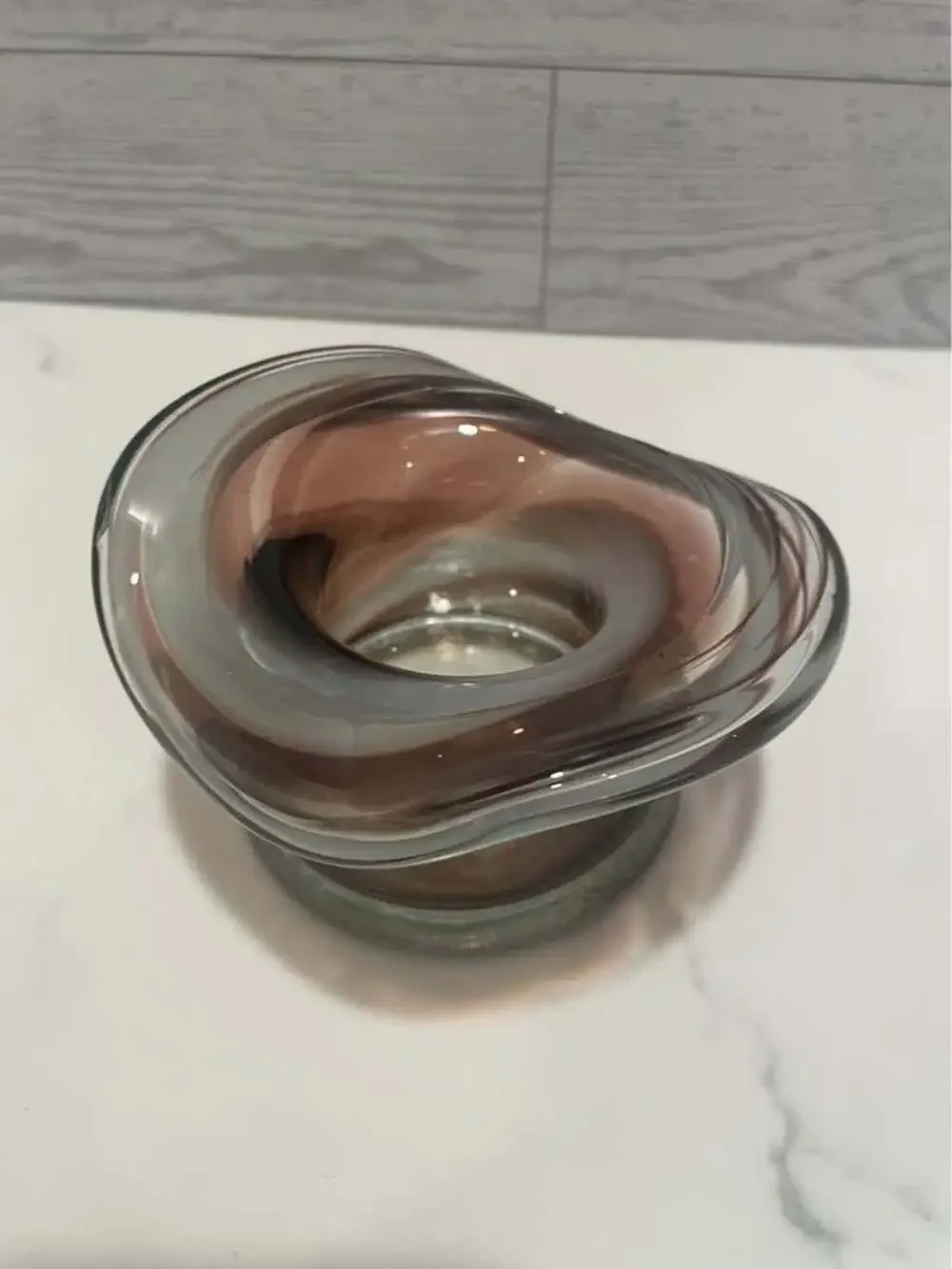 $20 OBO Vintage Hat Vase…Hand Blown Glass